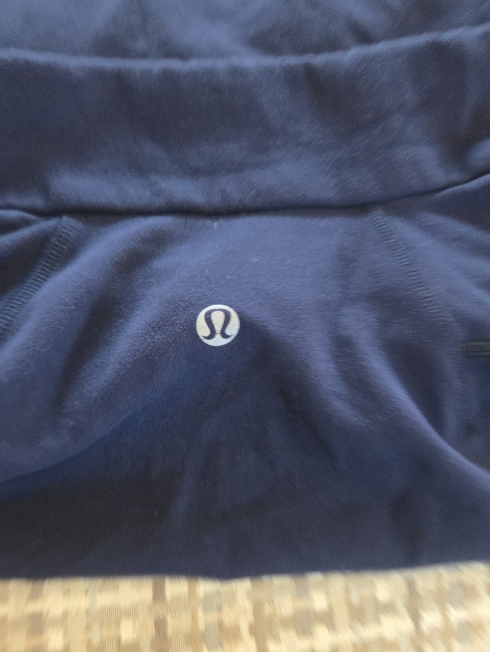 Lulu Lemon Quarter Zip Long Sleeve Nylon Shirt Size M. No Size Tags.